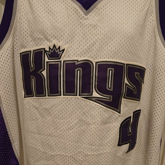 Vintage Nike Sacramento Kings Chris Webber Jersey #4 Men's XL NBA White Purple - Picture 4 of 14